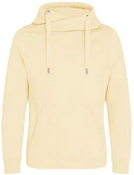Just Hoods Sweatshirt Cross Neck Hoodie 