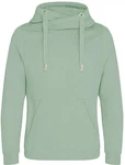 Just Hoods Sweatshirt Cross Neck Hoodie 