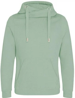 Just Hoods Sweatshirt Cross Neck Hoodie Just Hoods Sweatshirt Cross Neck Hoodie