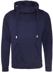 Just Hoods Sweatshirt Cross Neck Hoodie 