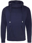 Just Hoods Sweatshirt Cross Neck Hoodie 