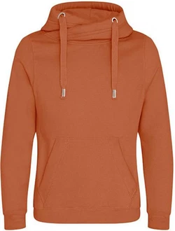 Just Hoods Sweatshirt Cross Neck Hoodie Just Hoods Sweatshirt Cross Neck Hoodie