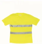 YOKO Warnschutz-Shirt Herren Hi Vis Top V-Neck Gelb