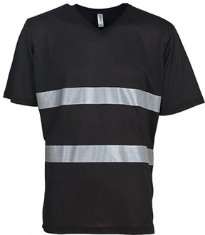 YOKO Warnschutz-Shirt Herren Hi Vis Top V-Neck Schwarz/Dunkelgrau/Dunkelblau/Grau YOKO Warnschutz-Shirt Herren Hi Vis Top V-Neck Schwarz/Dunkelgrau/Dunkelblau/Grau