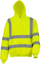Warnschutz-Shirt Herren Hi Vis Pull-Over Hoodie / EN ISO20471 Klasse 3