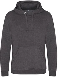 Just Hoods Kapuzenpullover Graduate Heavyweight Hoodie Dunkelgrau/Grau/Hellgrau