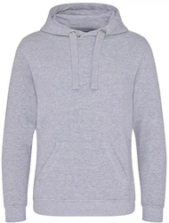 Just Hoods Kapuzenpullover Graduate Heavyweight Hoodie Grau/Hellgrau