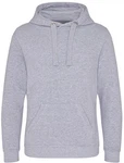 Just Hoods Kapuzenpullover Graduate Heavyweight Hoodie Grau/Hellgrau
