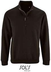 SOLS Sweatshirt Herren Zip High Collar Stan Dunkelbraun/Schwarz/Dunkelgrün/Braun