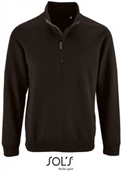 SOLS Sweatshirt Herren Zip High Collar Stan Dunkelbraun/Schwarz/Dunkelgrün/Braun