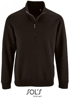 SOLS Sweatshirt Herren Zip High Collar Stan Dunkelbraun/Schwarz/Dunkelgrün/Braun