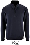 SOLS Sweatshirt Herren Zip High Collar Stan Dunkelblau/Blau