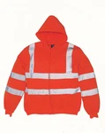 YOKO Warnschutz-Shirt Style Hi Vis Zip Hoodie 