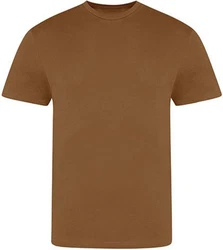 Just Ts Rundhalsshirt The 100 T Khaki/Braun/Dunkelbraun