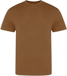 Just Ts Rundhalsshirt The 100 T Khaki/Braun/Dunkelbraun