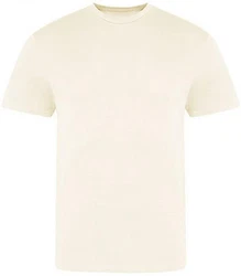 Just Ts Rundhalsshirt The 100 T Weiß/Khaki/Beige