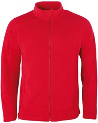 HRM Fleecejacke Herren Full-Zip Jacket Rot/Dunkelrot