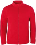 HRM Fleecejacke Herren Full-Zip Jacket Rot/Dunkelrot