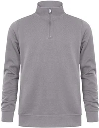 Sweatshirt Unisex Troyer Side Pocket Halfzip