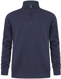 Sweatshirt Unisex Troyer Side Pocket Halfzip