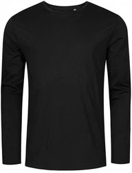 Promodoro Langarmshirt Herren Roundneck T-Shirt Schwarz