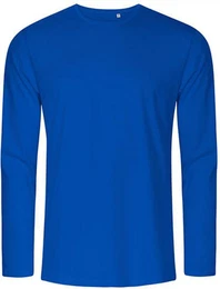Langarmshirt Herren Roundneck T-Shirt Longsleeve, Gekmmte Baumwolle