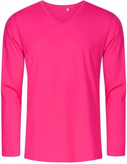 Promodoro Langarmshirt Herren V-Neck T-Shirt Longsleeve