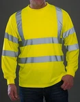 YOKO Warnschutz-Shirt Hi Vis Long Sleeve T-Shirt (20471) Gelb