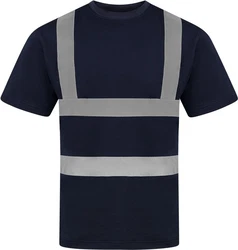 Korntex Warnschutz Shirt Herren EN ISO 20471:2013 Dunkelblau/Blau