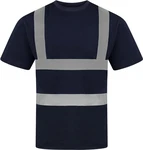 Korntex Warnschutz Shirt Herren EN ISO 20471:2013 Dunkelblau/Blau