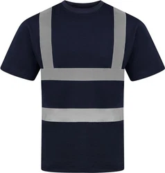 Korntex Warnschutz Shirt Herren EN ISO 20471:2013 Dunkelblau/Blau