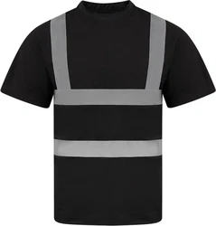 Korntex Warnschutz Shirt Herren EN ISO 20471:2013 Schwarz/Dunkelgrau