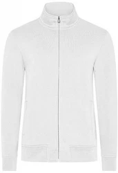 HRM Sweatjacke Mens Premium Full-Zip Sweat Jacket Grau/Weiß