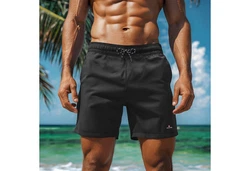 Hhenhorn Badeshorts Wellenmaster Herren Badehose Schwarz/Dunkelgrau/Grau