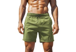 Hhenhorn Badeshorts Wellenmaster Herren Badehose Dunkelgrün/Khaki