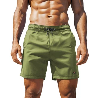 Hhenhorn Badeshorts Wellenmaster Herren Badehose Dunkelgrün/Khaki
