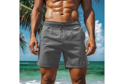 Hhenhorn Badeshorts Wellenmaster Herren Badehose Dunkelgrau/Grau/Hellgrau/Khaki