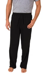Normann Care Relaxanzug Herren Trainings Rehahose mit seitlichen Reißverschluss Jogginghose Schwarz/Dunkelblau