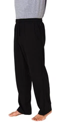 Normann Care Relaxanzug Herren Trainings Rehahose mit seitlichen Reißverschluss Jogginghose Schwarz/Dunkelblau