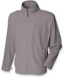 Henbury Microfleece Jacket Hellgrau/Grau/Beige/Braun