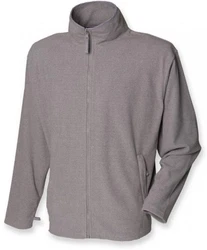 Henbury Microfleece Jacket Hellgrau/Grau/Beige/Braun