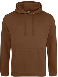 Just Hoods Kapuzenpullover College Hoodie Braun/Dunkelbraun/Khaki
