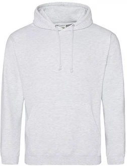 Just Hoods Kapuzenpullover College Hoodie Grau/Hellgrau