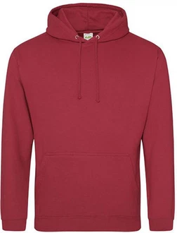 Just Hoods Kapuzenpullover College Hoodie Rot/Dunkelrot Just Hoods Kapuzenpullover College Hoodie Rot/Dunkelrot