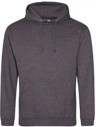 Just Hoods Kapuzenpullover College Hoodie Dunkelgrau/Hellgrau/Grau