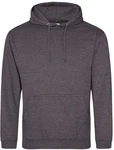 Just Hoods Kapuzenpullover College Hoodie Dunkelgrau/Hellgrau/Grau