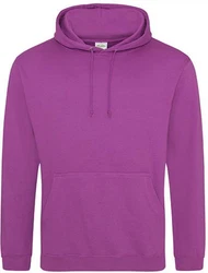 Just Hoods Kapuzenpullover College Hoodie Rosa/Lila