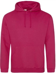 Just Hoods Kapuzenpullover College Hoodie Rosa