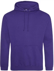Just Hoods Kapuzenpullover College Hoodie Lila/Dunkelblau