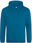 Just Hoods Kapuzenpullover College Hoodie Türkis/Blau/Hellblau